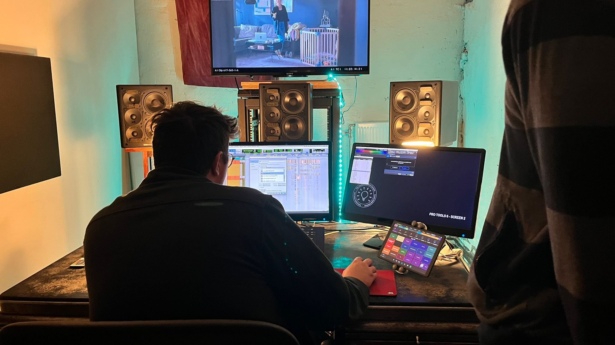   Tijdens de bootcamp bij The Image and Sound Factory. Dendermonde, mei 2023.  