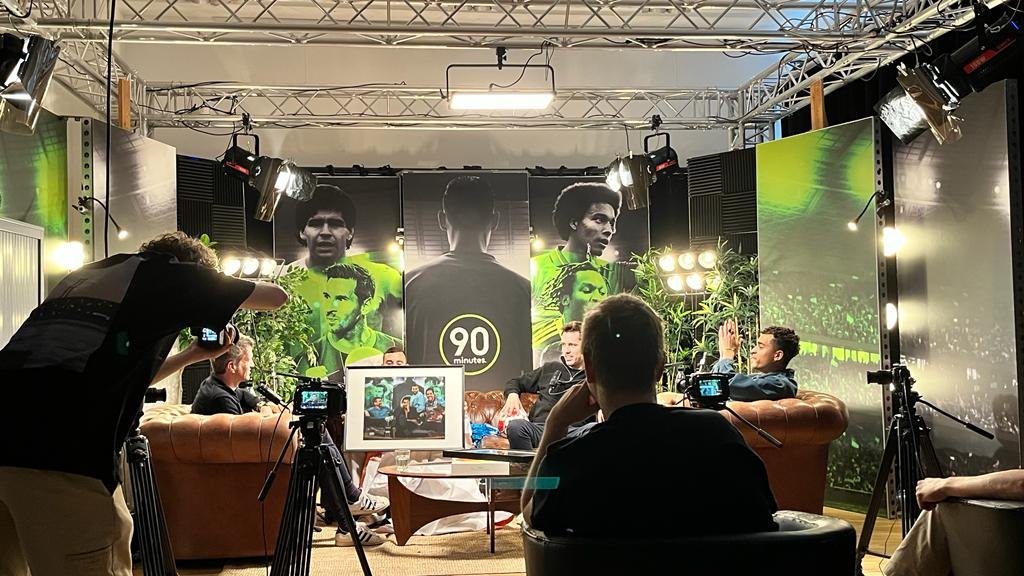   Opname 90 minutes bij Friends of Sport. Vilvoorde, mei 2023.  