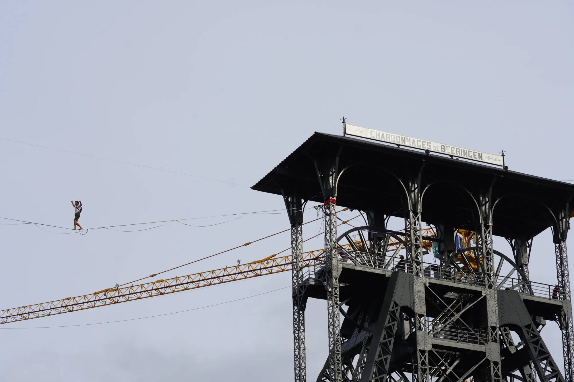 Highliners verbreken een record op 60 meter hoogte