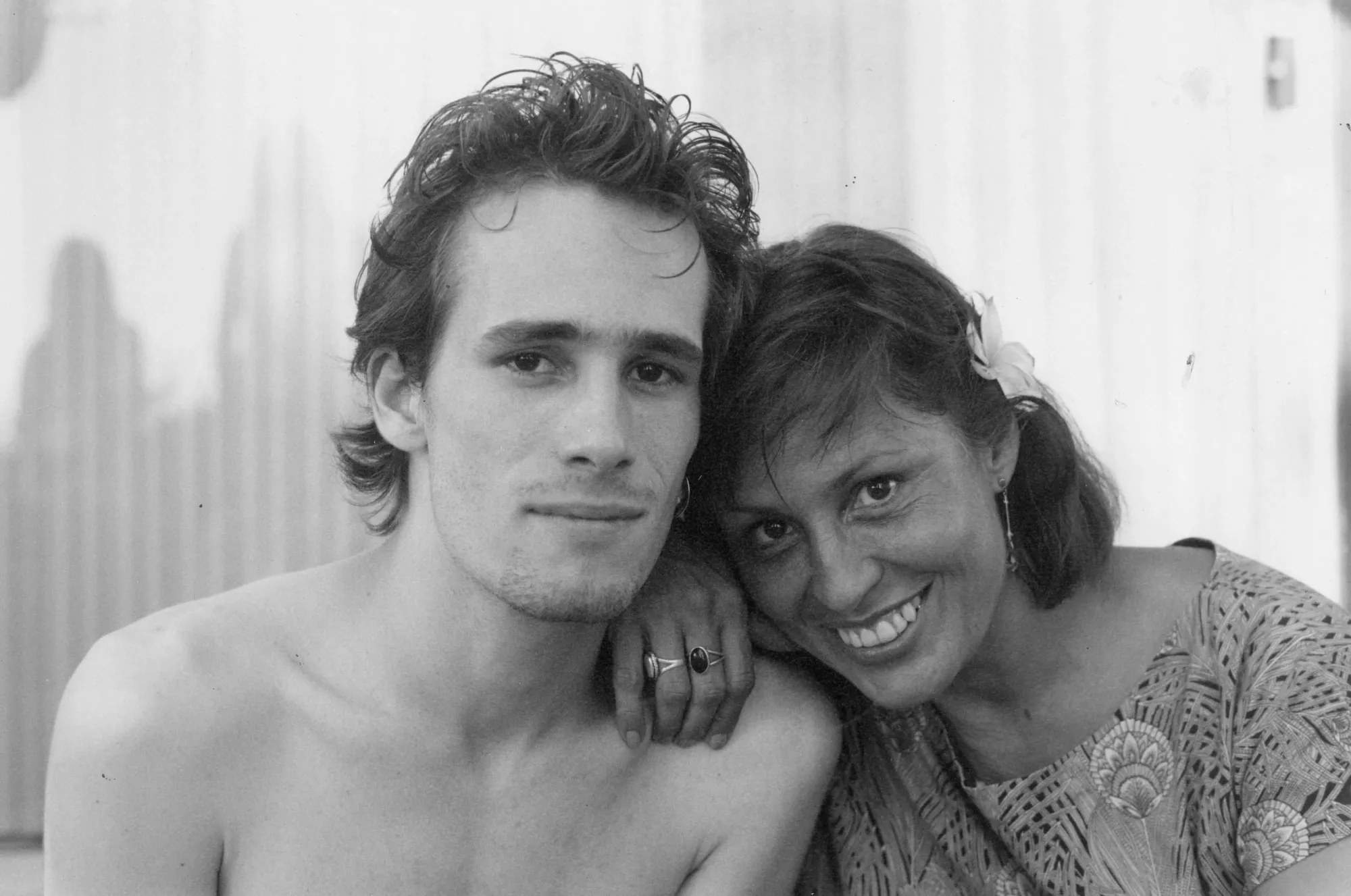 Jeff Buckley met zijn mama Mary Guibert 